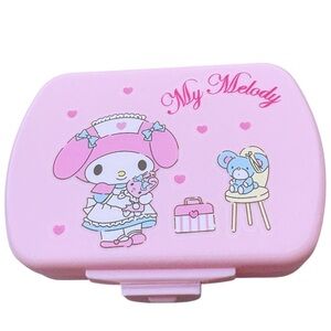 5/$25 Sanrio My Melody Pink Medicine Pill Storage Sorter Container Pocket Case